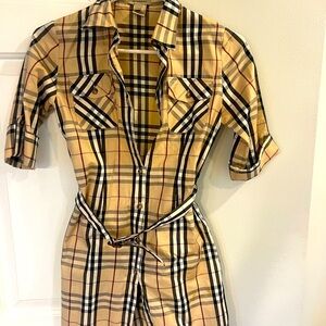 Original Burberry vintage shirt dress
